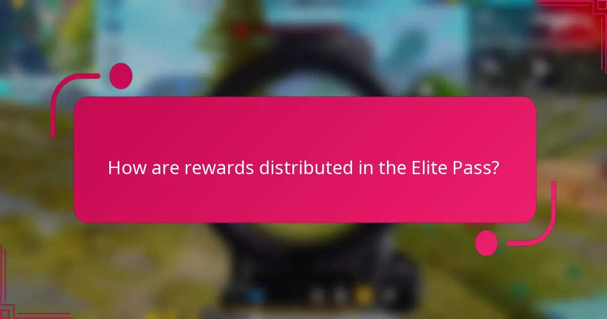 How are rewards distributed in the Elite Pass?