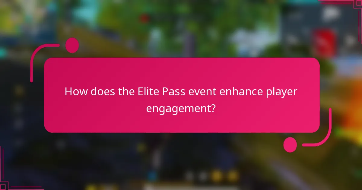 How does the Elite Pass event enhance player engagement?