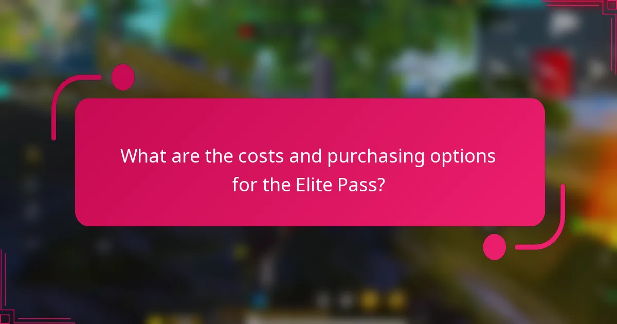 What are the costs and purchasing options for the Elite Pass?
