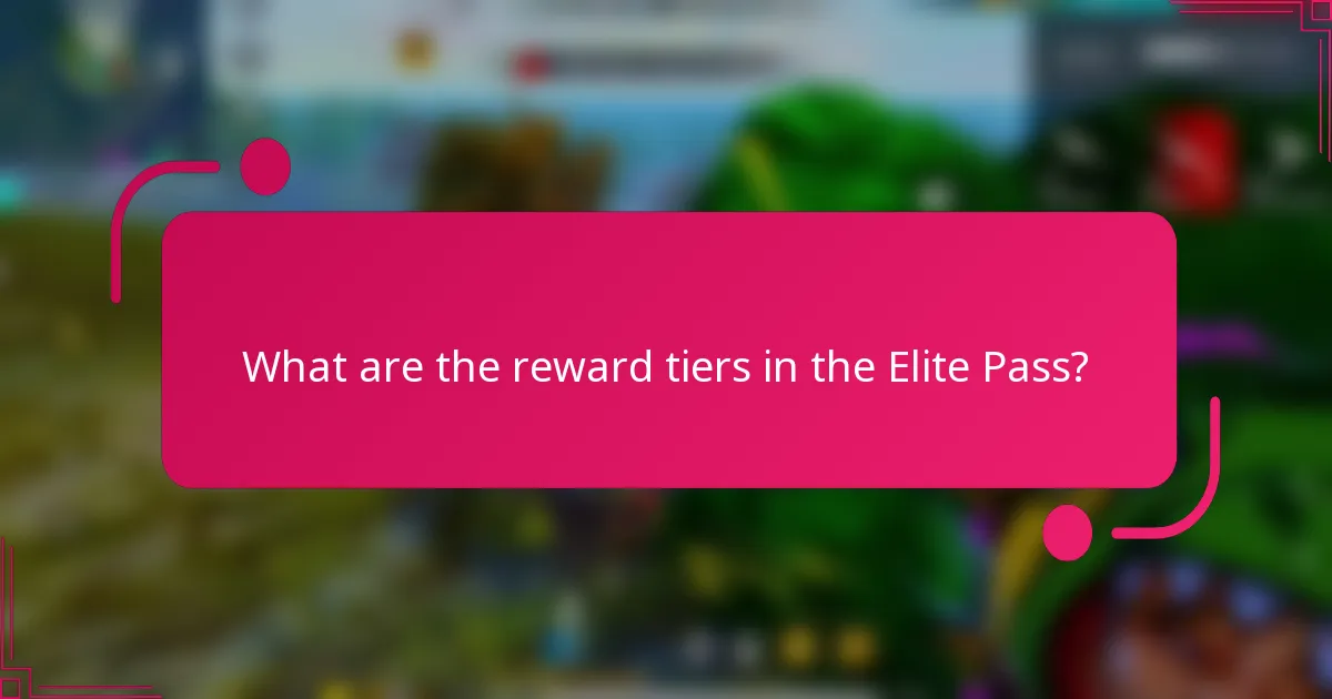 What are the reward tiers in the Elite Pass?
