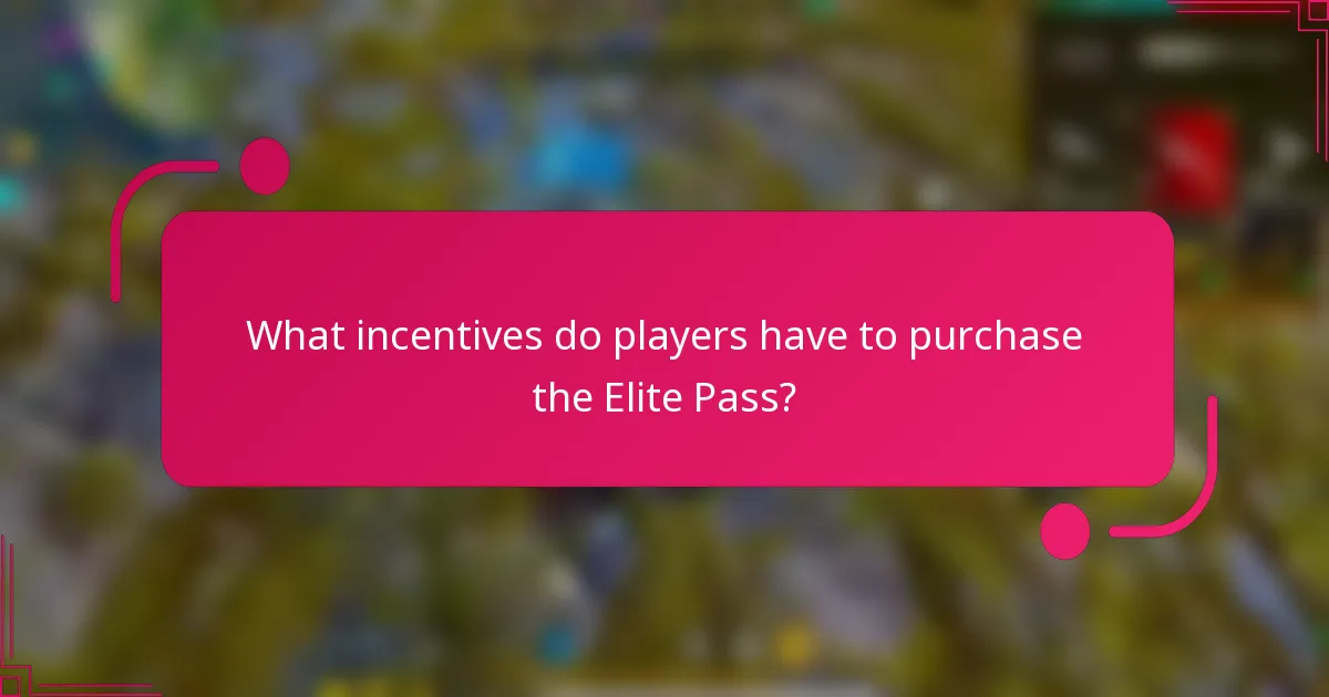 What incentives do players have to purchase the Elite Pass?